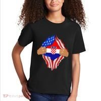 Croatian Blood Inside Me | Croatia Flag Gift Kids T-Shirt thumb 2