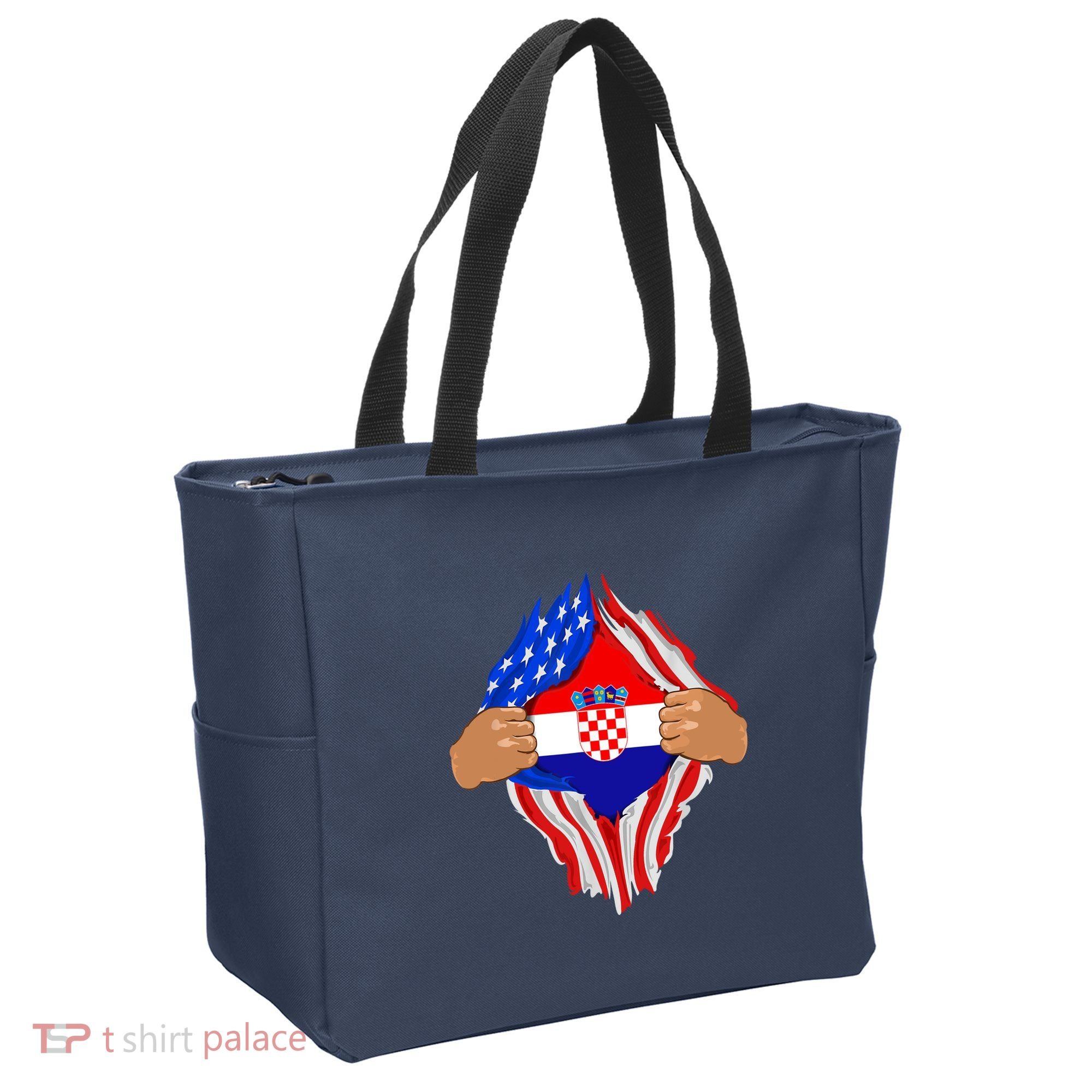 Croatian Blood Inside Me | Croatia Flag Gift Tote Bag