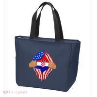 Croatian Blood Inside Me | Croatia Flag Gift Tote Bag thumb 3
