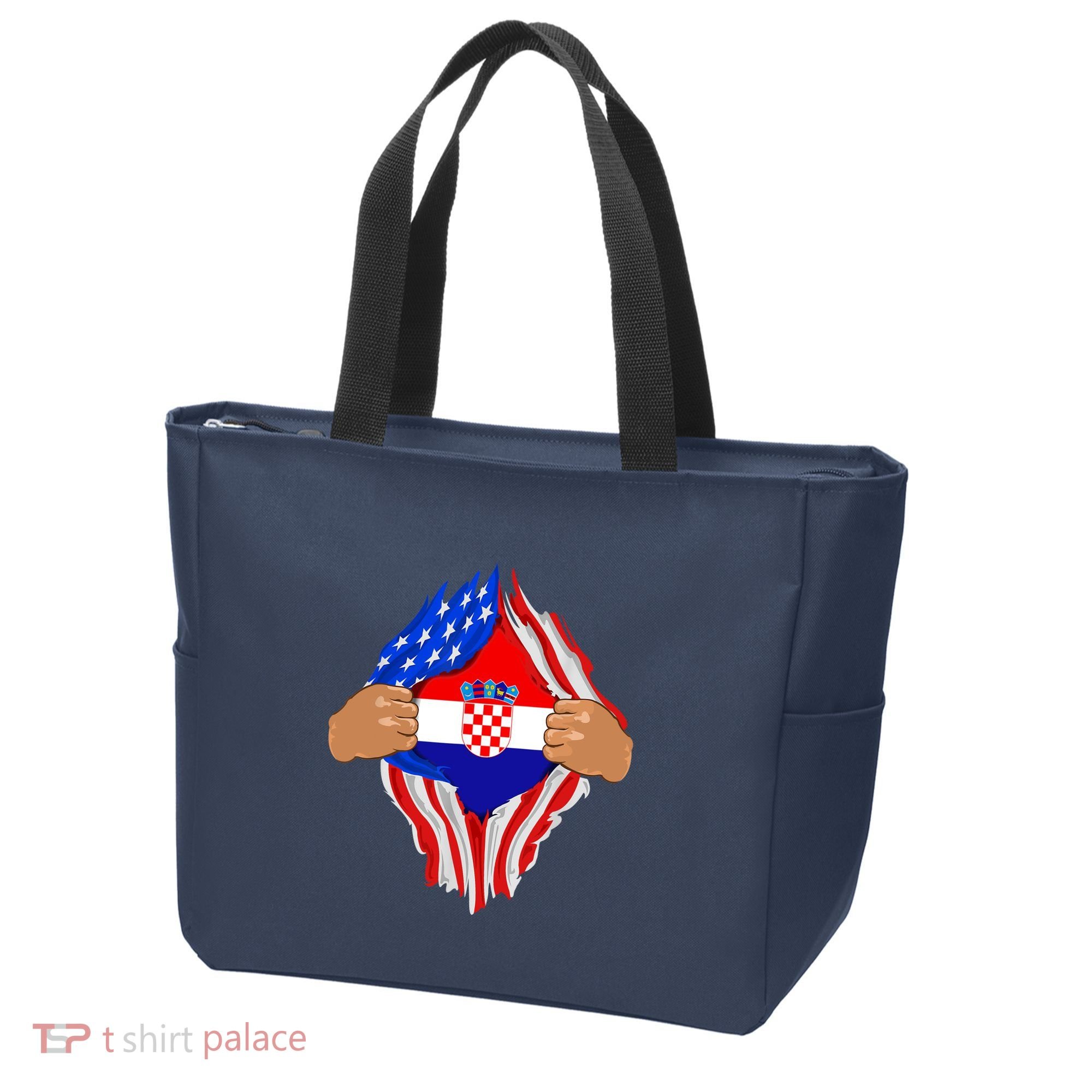 Croatian Blood Inside Me | Croatia Flag Gift Tote Bag