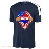 Croatian Blood Inside Me | Croatia Flag Gift Sport-Tek Competitor United Soccer Jersey thumb 2