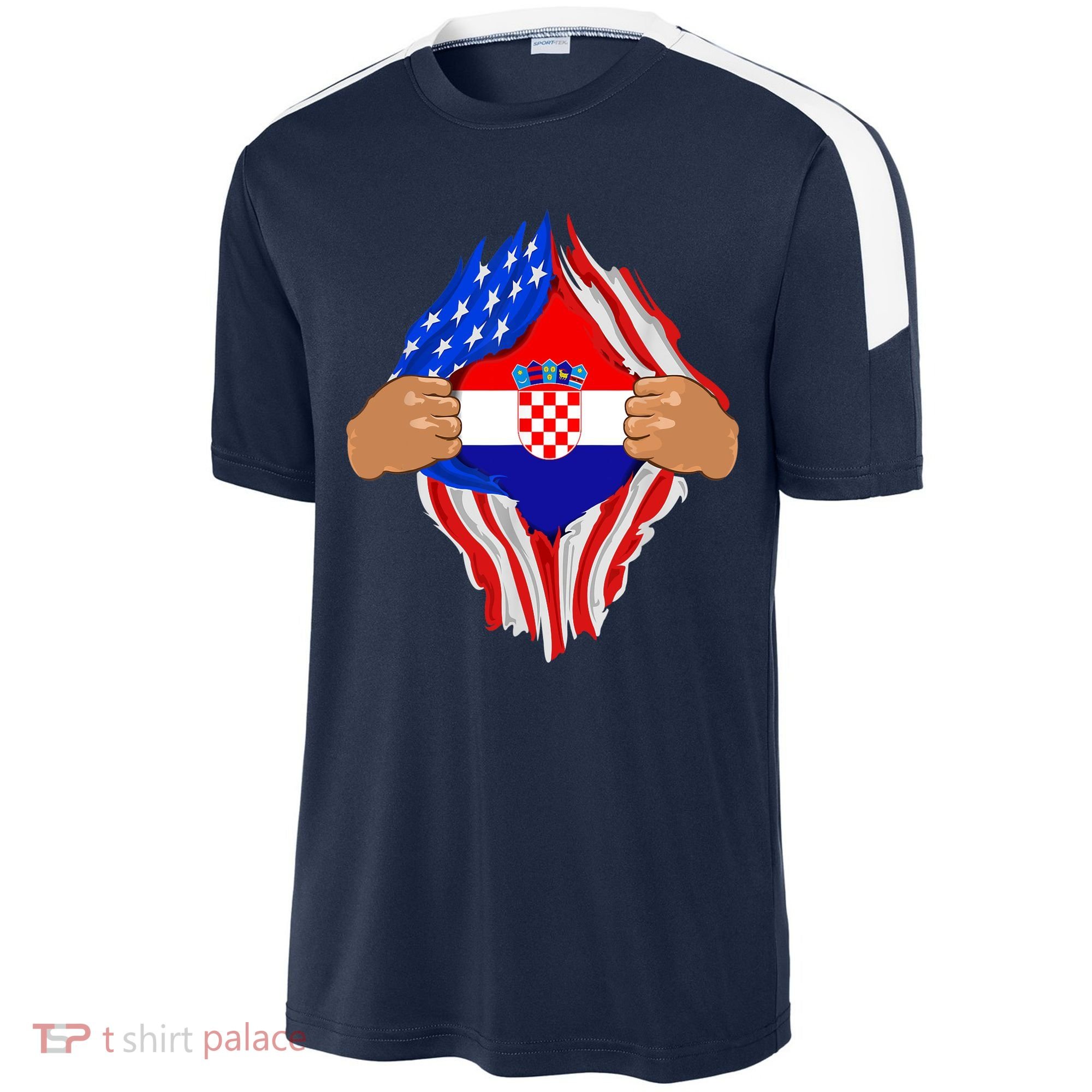 Croatian Blood Inside Me | Croatia Flag Gift Sport-Tek Competitor United Soccer Jersey