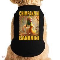 Chimpanzini Bananini Italian Brainrot Meme, Gilrs, Doggie Tank thumb 0