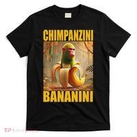 Chimpanzini Bananini Italian Brainrot Meme, Gilrs, T-Shirt thumb 0