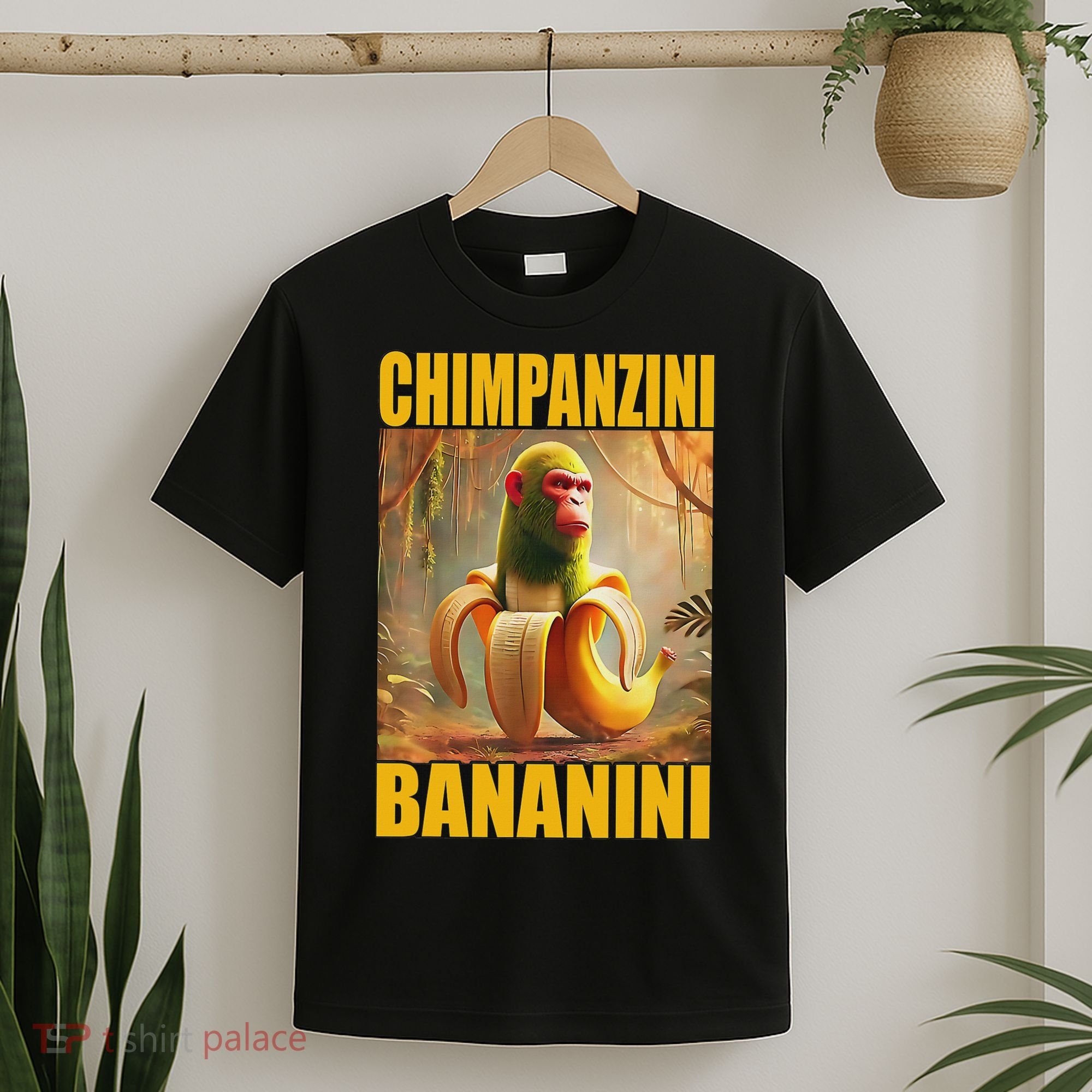 Chimpanzini Bananini Italian Brainrot Meme, Gilrs, T-Shirt