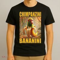 Chimpanzini Bananini Italian Brainrot Meme, Gilrs, T-Shirt thumb 3