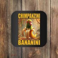 Chimpanzini Bananini Italian Brainrot Meme, Gilrs, Coaster thumb 0