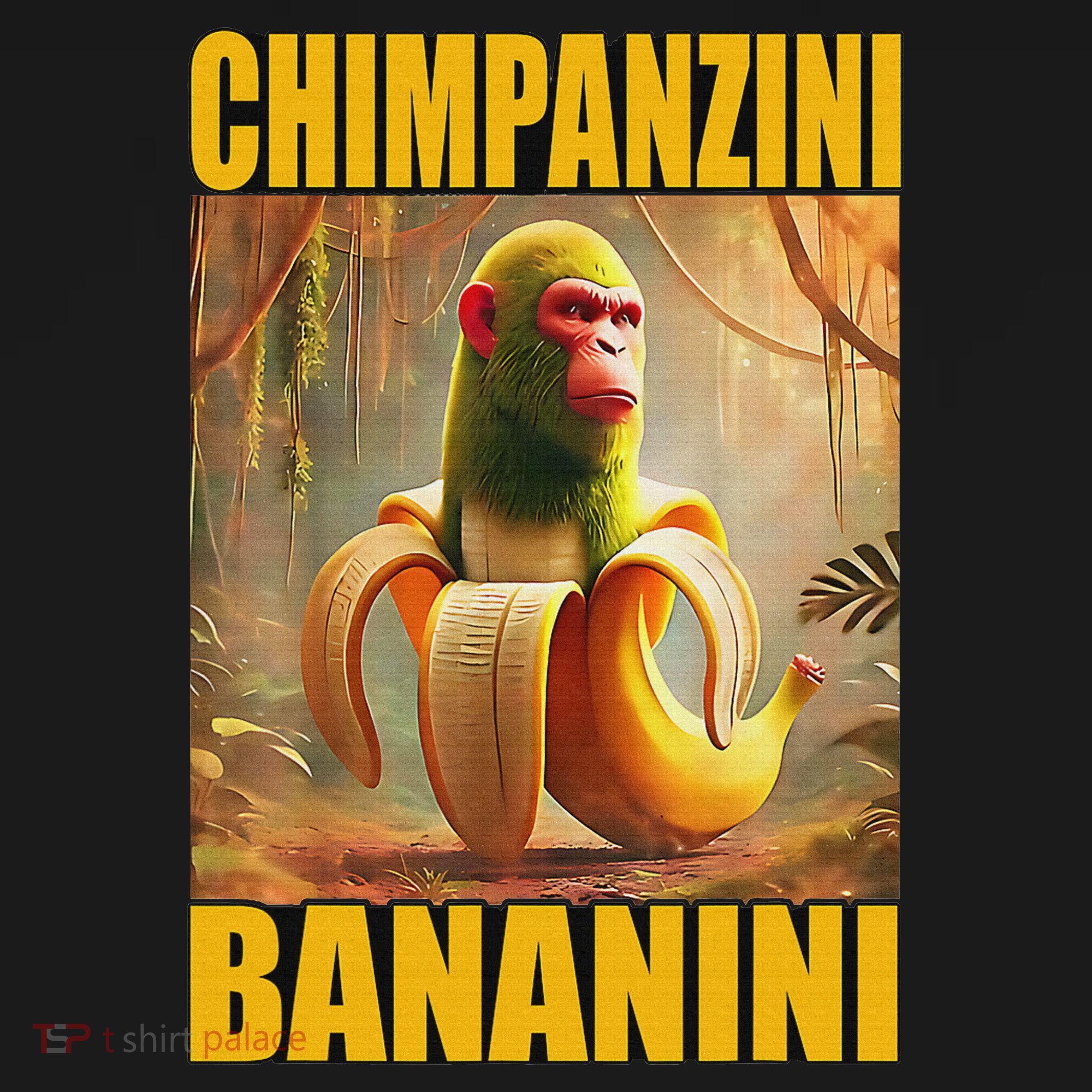Chimpanzini Bananini Italian Brainrot Meme, Gilrs, Coaster