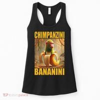 Chimpanzini Bananini Italian Brainrot Meme, Gilrs, Women's Tank Top thumb 0