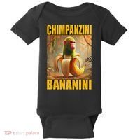Chimpanzini Bananini Italian Brainrot Meme, Gilrs, Baby Bodysuit thumb 0