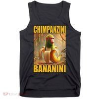 Chimpanzini Bananini Italian Brainrot Meme, Gilrs, Tank Top thumb 0