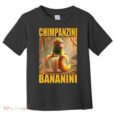 Chimpanzini Bananini Italian Brainrot Meme, Gilrs, Toddler T-Shirt