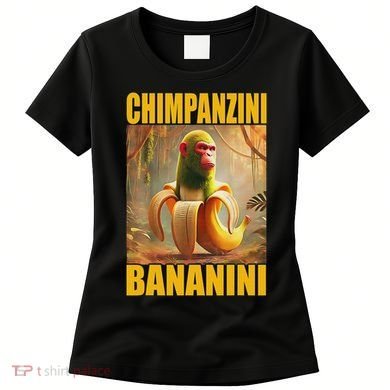 Chimpanzini Bananini Italian Brainrot Meme, Gilrs, Women's T-Shirt
