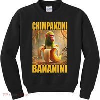 Chimpanzini Bananini Italian Brainrot Meme, Gilrs, Kids Sweatshirt thumb 0
