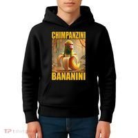 Chimpanzini Bananini Italian Brainrot Meme, Gilrs, Kids Hoodie thumb 4