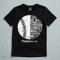 Christian Baseball I Can Do All Things Philippians 4 13 Funny Gift T-Shirt thumb 5