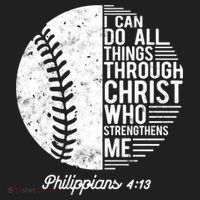 Christian Baseball I Can Do All Things Philippians 4 13 Funny Gift Beanie thumb 2