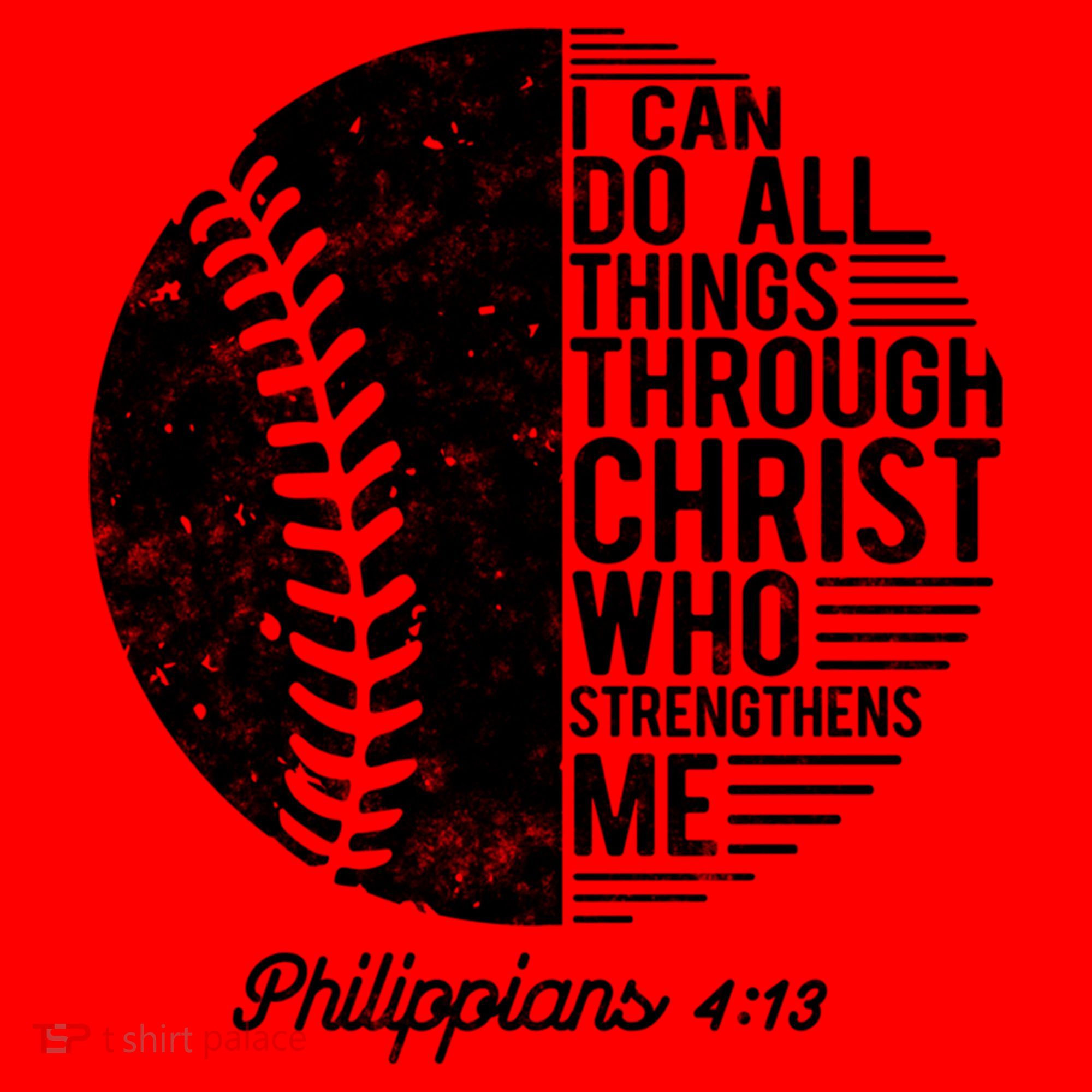 Christian Baseball I Can Do All Things Philippians 4 13 Funny Gift Santa Hat