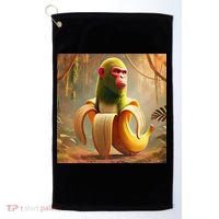 Chimpanzini Bananini - Italian Brainrot Meme Golf Towel thumb 0