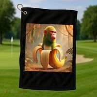 Chimpanzini Bananini - Italian Brainrot Meme Golf Towel thumb 1