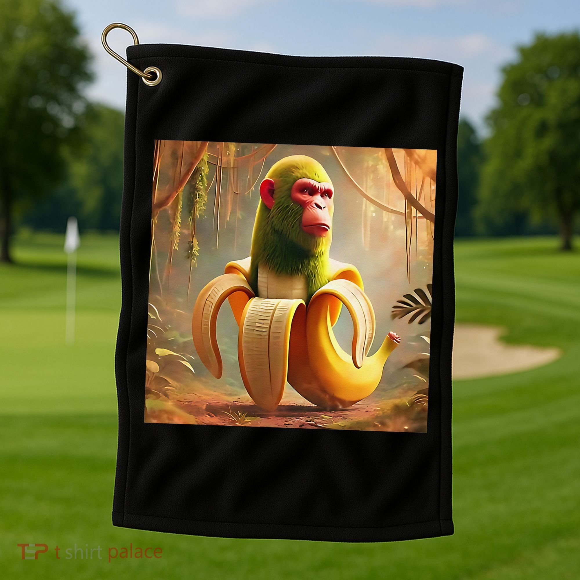 Chimpanzini Bananini - Italian Brainrot Meme Golf Towel