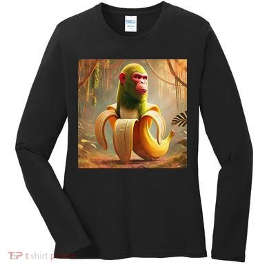 Chimpanzini Bananini - Italian Brainrot Meme Women's Long Sleeve Shirt