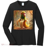 Chimpanzini Bananini - Italian Brainrot Meme Women's Long Sleeve Shirt thumb 0
