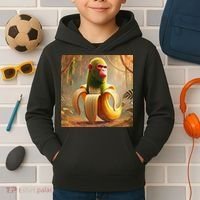 Chimpanzini Bananini - Italian Brainrot Meme Kids Hoodie thumb 2