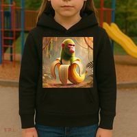 Chimpanzini Bananini - Italian Brainrot Meme Kids Hoodie thumb 3