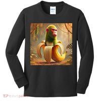 Chimpanzini Bananini - Italian Brainrot Meme Kids Long Sleeve Shirt thumb 0