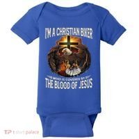 Christian Biker Im That Motorcycle Riding Jesus Freak Faith Gift Baby Bodysuit thumb 0
