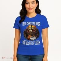 Christian Biker Im That Motorcycle Riding Jesus Freak Faith Gift Women's T-Shirt thumb 4