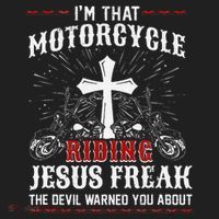 Christian Biker Im That Motorcycle Riding Jesus Freak Faith Beanie thumb 2