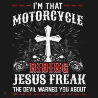 Christian Biker Im That Motorcycle Riding Jesus Freak Faith Ornament thumb 1