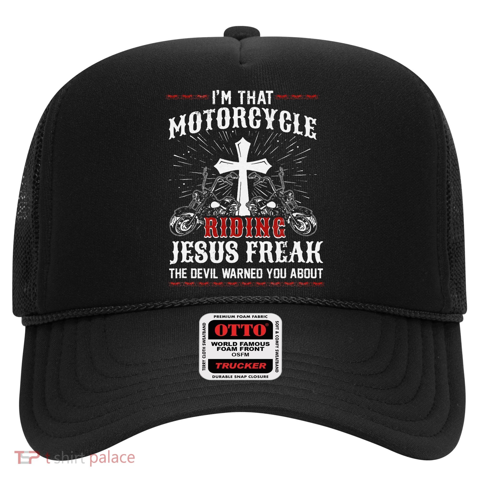 Christian Biker Im That Motorcycle Riding Jesus Freak Faith Hat