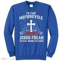 Christian Biker Im That Motorcycle Riding Jesus Freak Faith Sweatshirt thumb 0