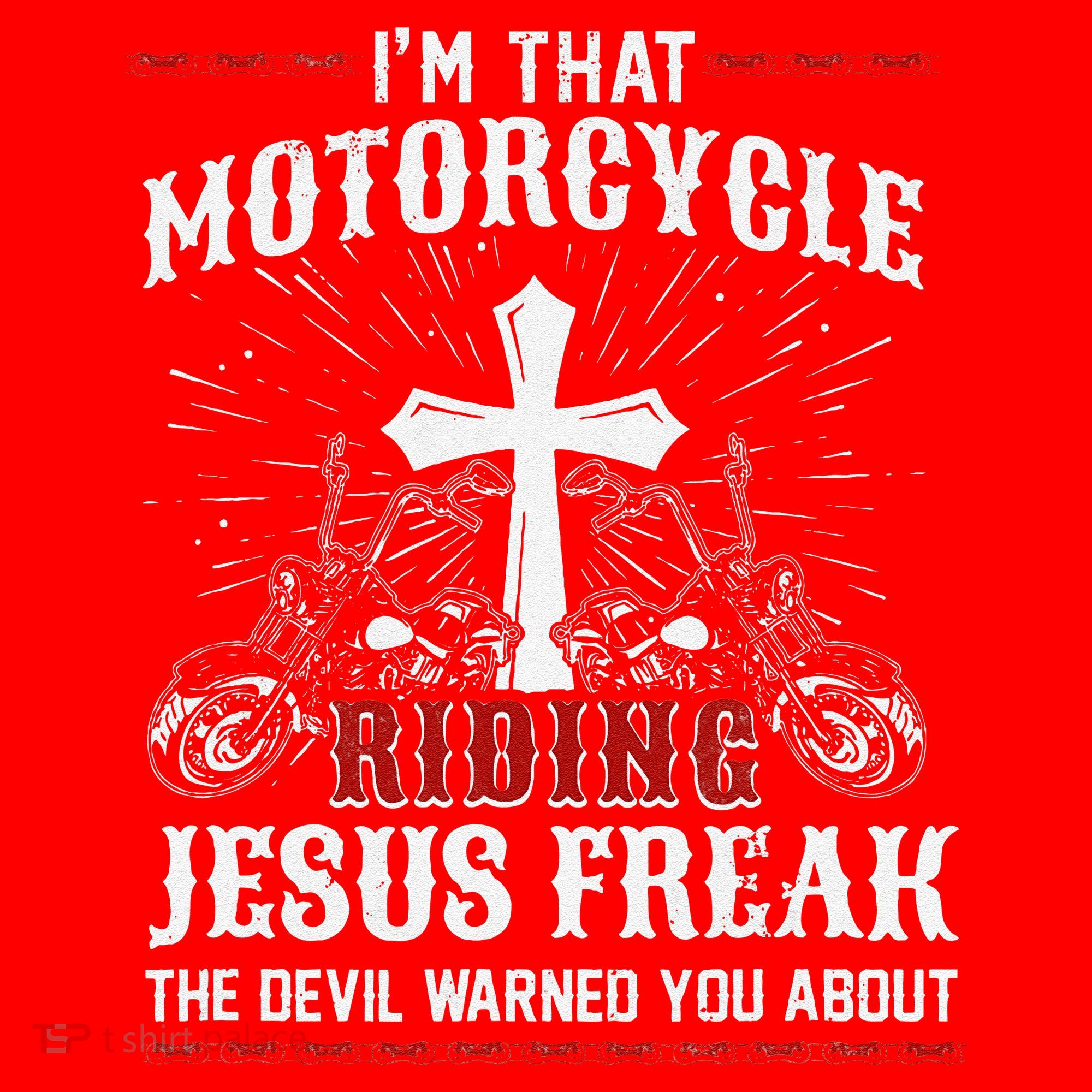 Christian Biker Im That Motorcycle Riding Jesus Freak Faith Santa Hat