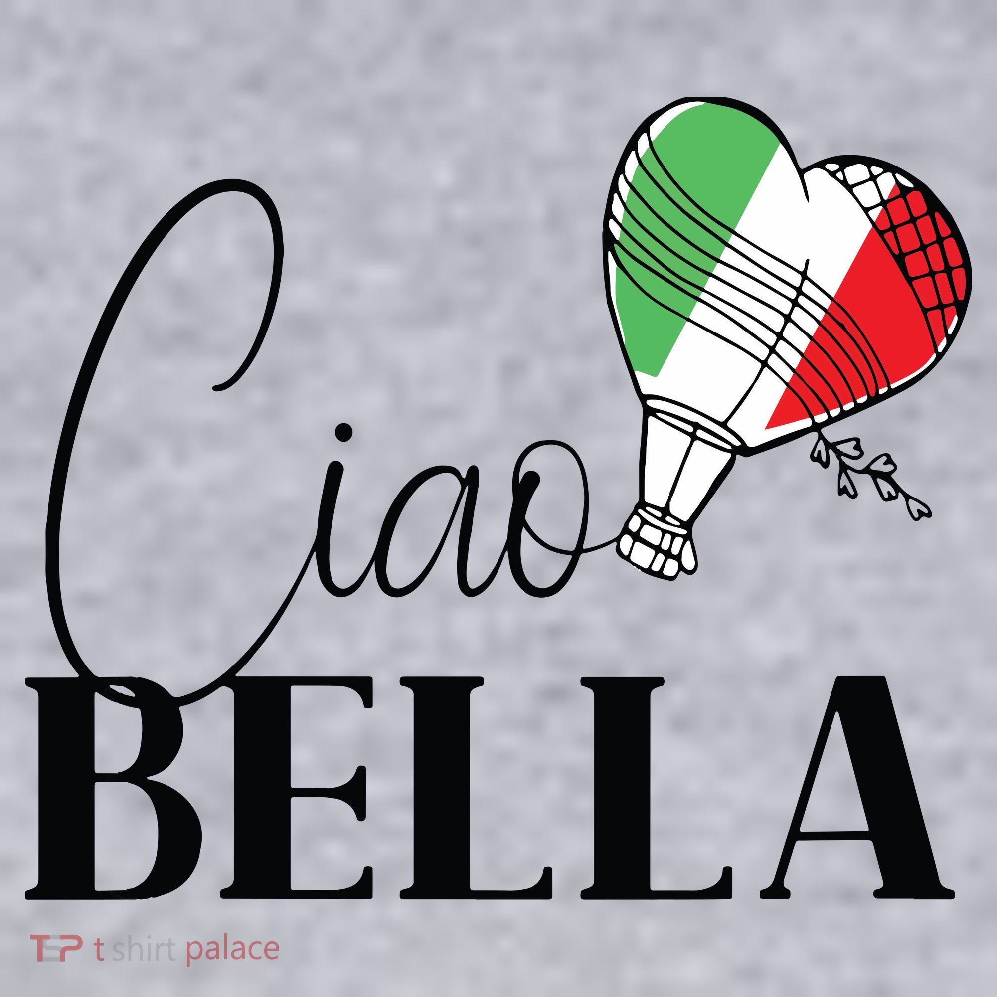 Ciao Bella Italy Graphic With Italian Flag Women's Sweatshirt