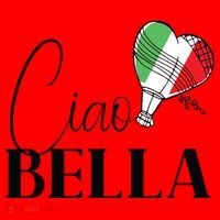 Ciao Bella Italy Graphic With Italian Flag Santa Hat thumb 1