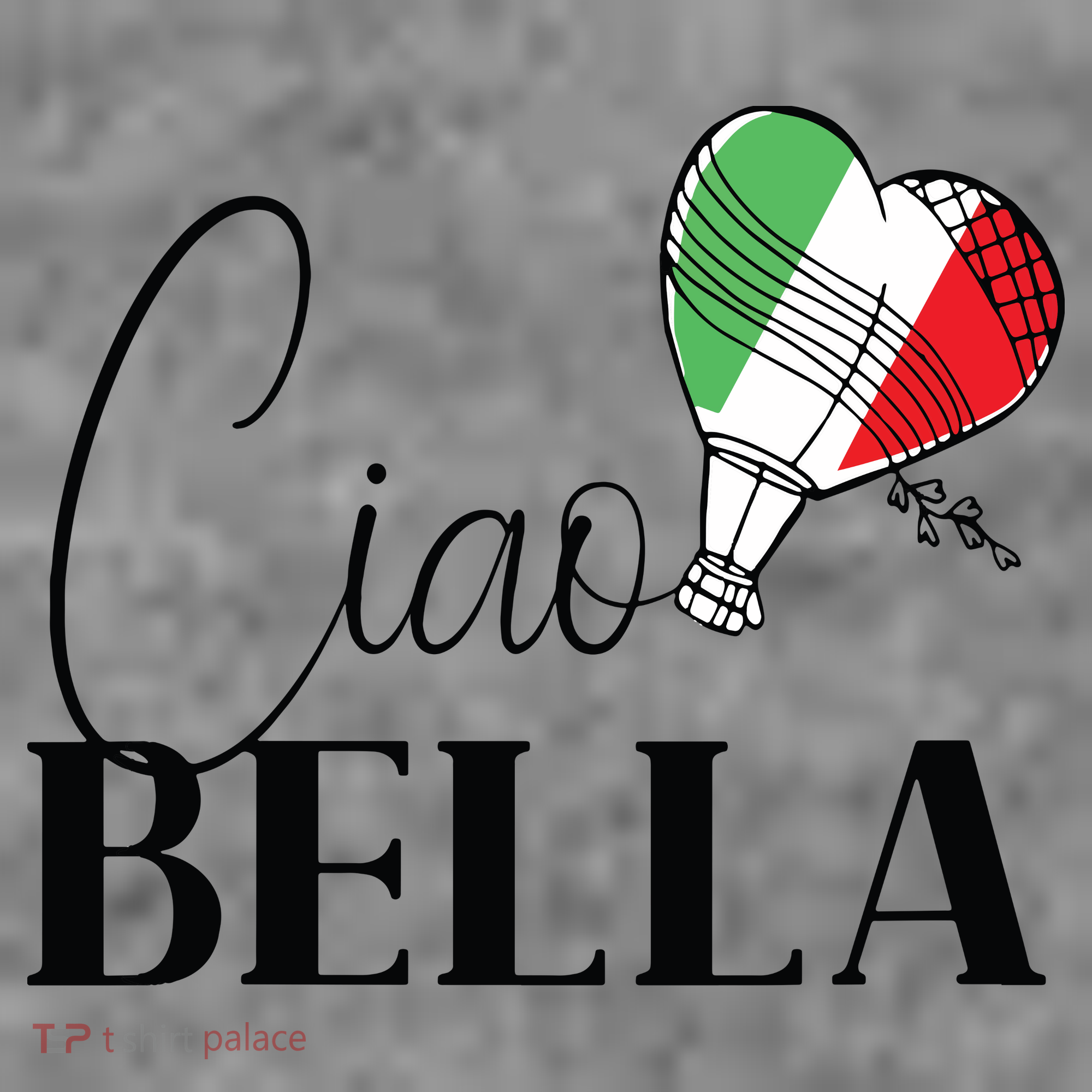 Ciao Bella Italy Graphic With Italian Flag Toddler Hoodie