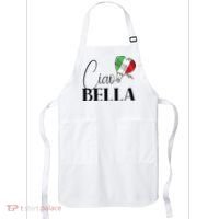 Ciao Bella Italy Graphic With Italian Flag Apron thumb 0
