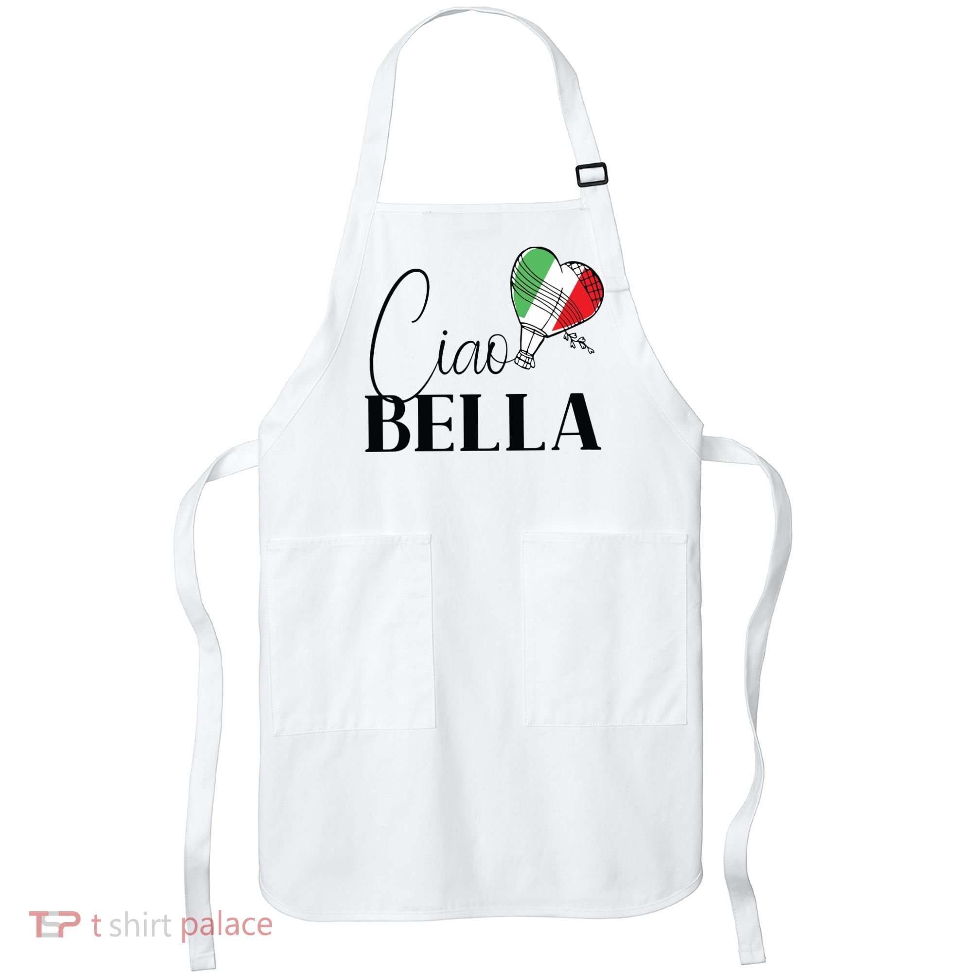 Ciao Bella Italy Graphic With Italian Flag Apron