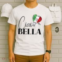 Ciao Bella Italy Graphic With Italian Flag T-Shirt thumb 6
