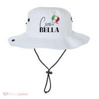 Ciao Bella Italy Graphic With Italian Flag Bucket Hat thumb 0