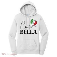 Ciao Bella Italy Graphic With Italian Flag Women's Hoodie thumb 0
