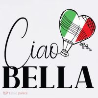 Ciao Bella Italy Graphic With Italian Flag Women's Hoodie thumb 2