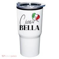 Ciao Bella Italy Graphic With Italian Flag Tumbler thumb 0