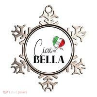 Ciao Bella Italy Graphic With Italian Flag Ornament thumb 0