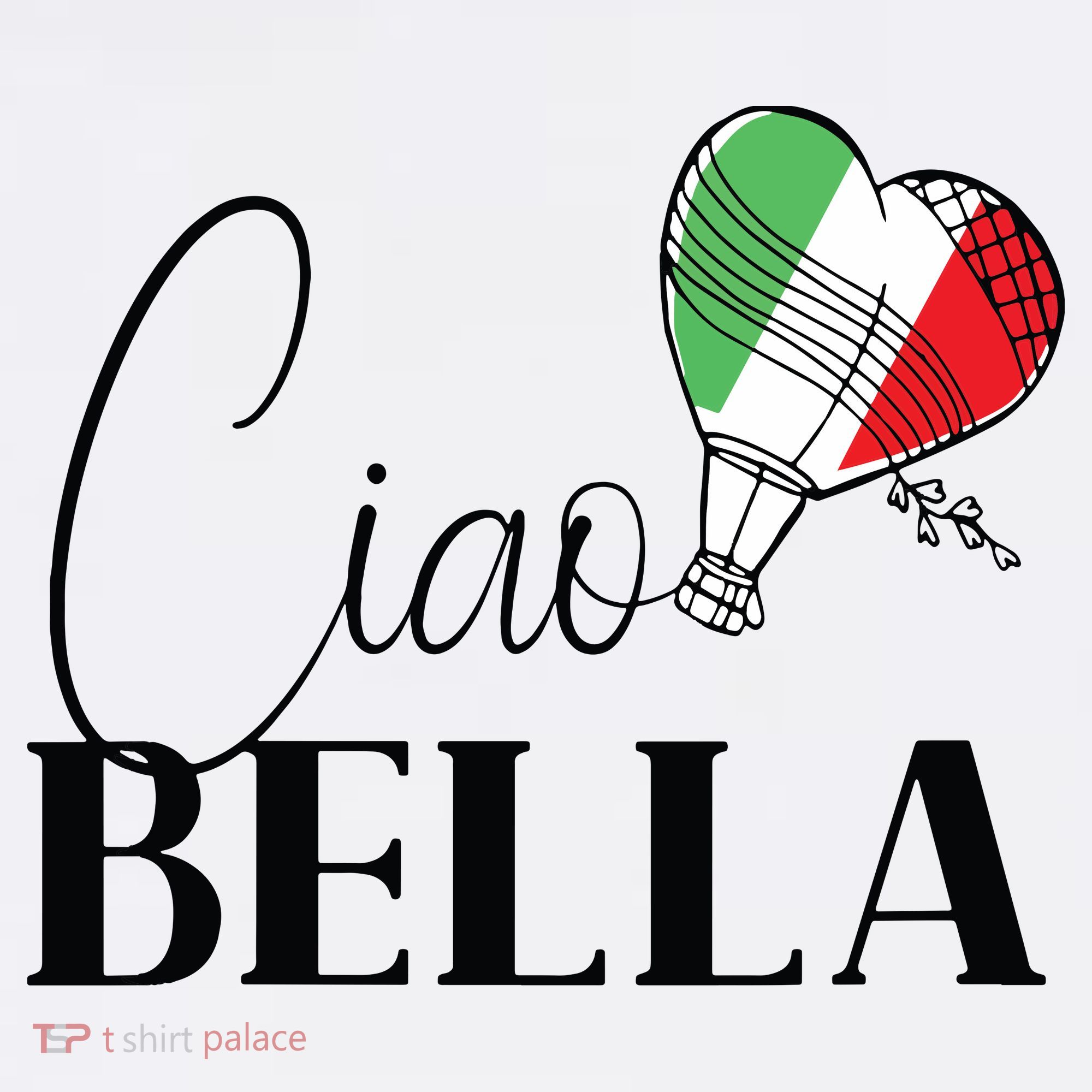 Ciao Bella Italy Graphic With Italian Flag Women's Tank Top