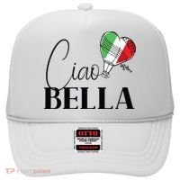Ciao Bella Italy Graphic With Italian Flag Hat thumb 0